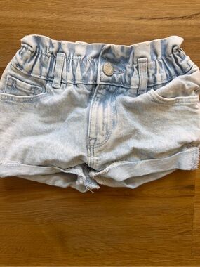 GAP Light Blue Elastic Waist Denim Shorts